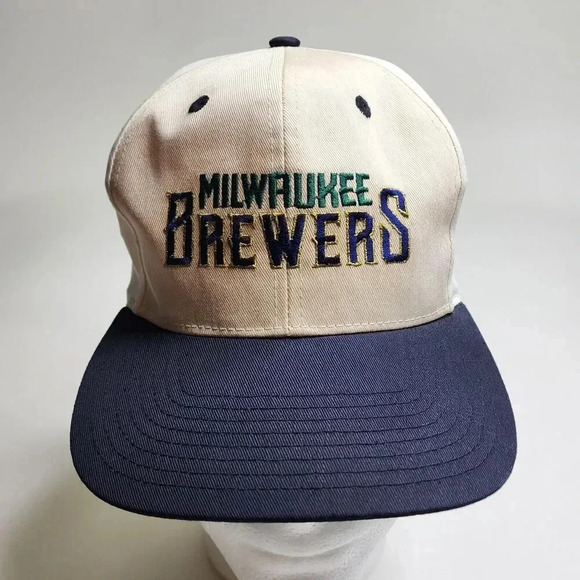 Twins Enterprise Other - Vintage Milwaukee Brewers Twins Enterprise Hat Snapback Cap Spellout New